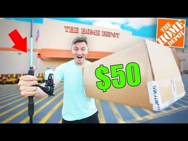 $50 Home Depot MYSTERY BOX FISHING KIT (Insane!)