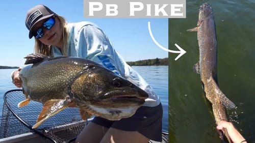 Jigging BIG Lake Trout & PB PIKE!