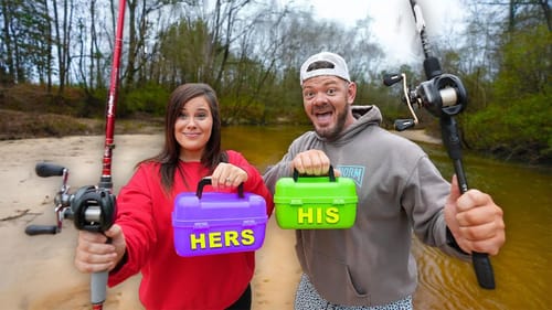 His vs Hers 1v1 Tackle Box Fishing Challenge!