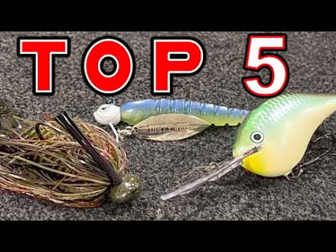 Top 5 Baits For November Bass Fishing!