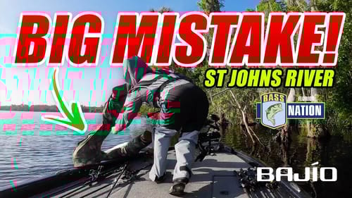 BIG MISTAKE on the St. Johns River!! - Florida Bass Nation High School