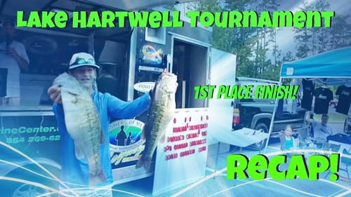 Lake Hartwell Fatsack Tournament Update ~ 1st Place Finish ( Dropshot and Topwater Bass Fishing )