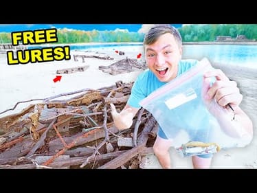 Finding Free Fishing Lures (9 Pound Bass!)