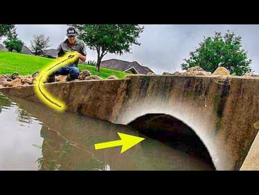 The STORM DRAIN is HIDING a BIG FISH!!
