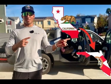 GOING FROM CALIFORNIA TO FLORIDA TO GO FISHING (TRAVEL VLOG) #fishing #bassfishing