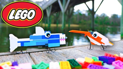 DIY LEGO SWIMBAIT Catches BIG FISH!!!