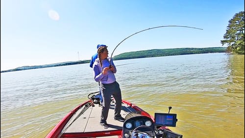 Ripping TRAPS Out of GRASS for BIG LAKE GUNTERSVILLE BASS!