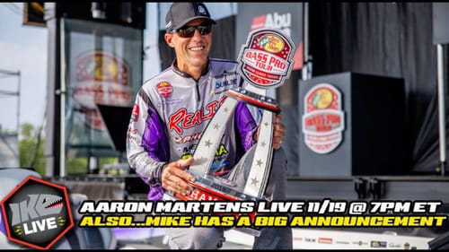 Aaron Martens on Ike Live Bass Fishing Talk Show
