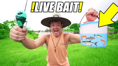 Dude Perfect Fishing Combo vs LIVE BAIT! (How Strong!?)