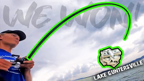Our LARGEST BAG EVER Fishing A Summer Bass Tournament On LAKE GUNTERSVILLE!