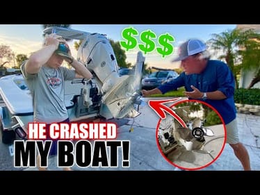 Dude You CRASHED MY BOAT!!!