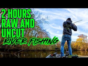 2 Hours RAW and UNCUT Jig Fishing for FALL BASS!!!