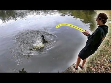 We CAUGHT the POND MONSTER!! (Over 40 LBS)