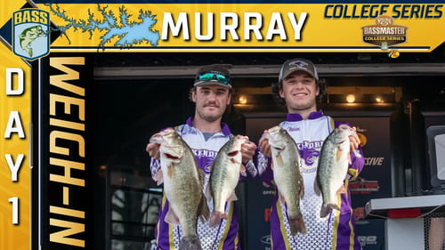 COLLEGE: Day 1 weigh-in at Lake Murray