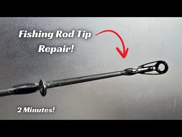 Two Minute Repair For A Broken Fishing Rod Tip! It’s That Easy!