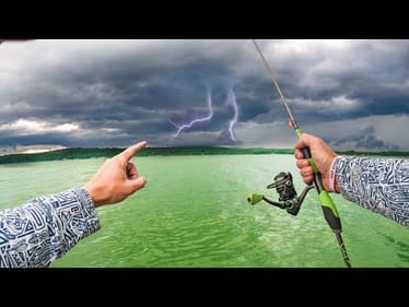 Fishing For Aggressive Slime Rockets In a MEGA STORM!