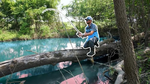 Fishing a TINY Pond HIDDEN in the WOODS!!! (After Historic Flooding!)
