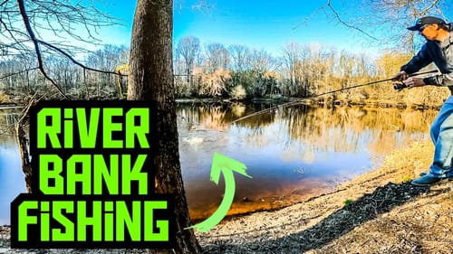 UNEXPECTED CATCH While FISHING a MUDDY RIVER!! || Spring Bank Fishing