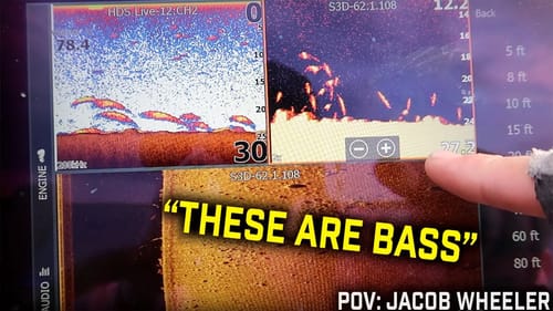 Finding + Catching a School of Bass: Sonar POV & Explanation
