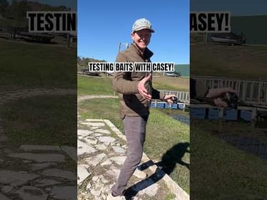 Testing unreleased baits with Creator & President of 6th Sense Fishing, Casey Sobczak