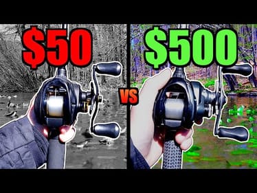$50 vs $500 Baitcaster Combo Fishing Challenge!