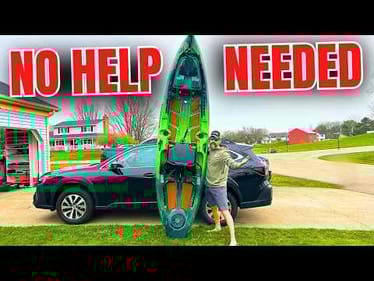 EASIEST Way to Load a Kayak On A Car Without Breaking Your Back!