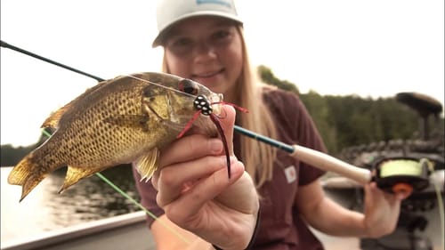 1st Time FLY FISHING For BASS!! (Newbie)