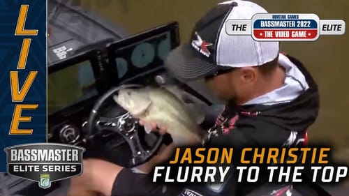 Jason Christie stays near the lead with a flurry on the Sabine River