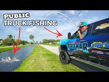 Truck Fishing for GIANT FISH! Public Waters