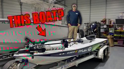 He's Going to Fish MLF Tournaments out of THIS Boat!!!