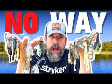 25 Different Lures. 25 Bass. 5 Hours