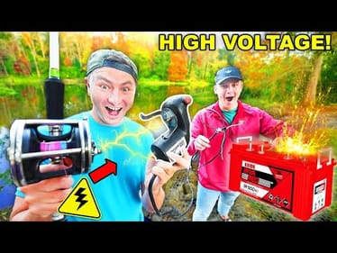 We Made The World's First CAR BATTERY Powered FISHING REEL (IT WORKS!)