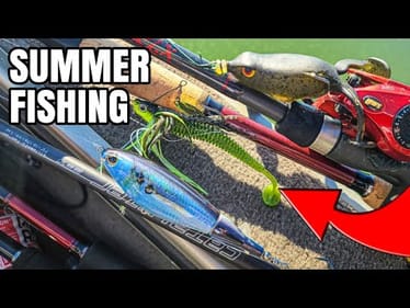 SUMMER BASS FISHING | Topwater, Worm, & Frog