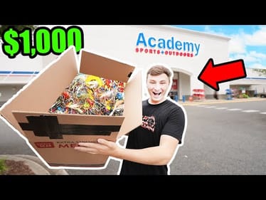 Unboxing a $1,000 Academy FISHING MYSTERY BOX!