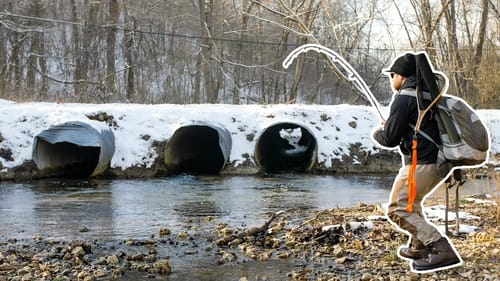 My DREAM FISH was in This TINY SPILLWAY!!! (Bucket List Fish)