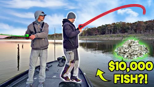 Searching a MASSIVE Lake for $10,000 Fish!! (BIG Fish Catch!)