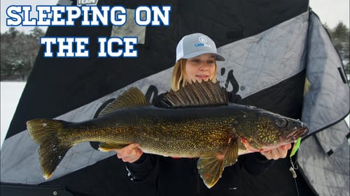 Ice Fishing for Suspended Walleye in Northern Ontario! (Camping for Gold Ep.3)