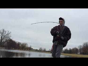 Winter Golf Course Bass Fishing