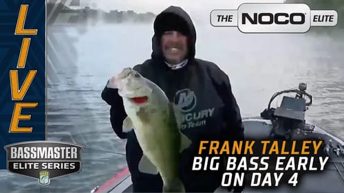 Frank Talley's big bass early on Championship Saturday