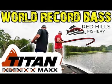 WORLD RECORD BASS - TITAN BASS! Fishing UNDISCOVERED LAKE! (CRAZY)