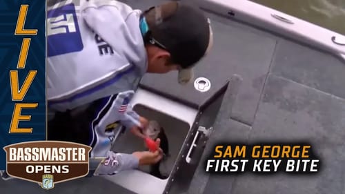 Sam George breaks down Grand Lake with his first catch