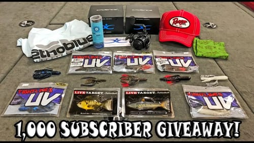 1,000 SUB GIVEAWAY! Fishing Gear! Enter By May 13th!
