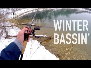 Winter Jig Fishing For Bass How-To -- GoPro
