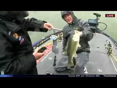 Brent Chapman's topwater catch on Lake Travis