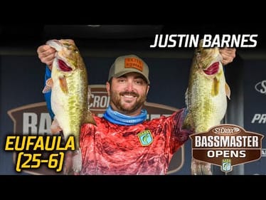 Bassmaster OPEN: Justin Barnes leads Day 1 at Lake Eufaula with 25 pounds, 6 ounces