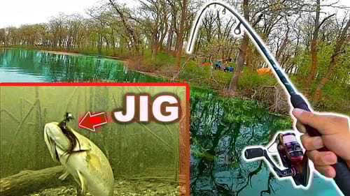 UNBELIEVABLE Catch Bed Fishing w/ HOMEMADE Jigs!! (Underwater Footage)