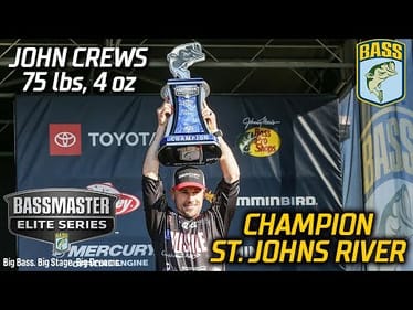 John Crews wins 2022 Bassmaster Elite at St. Johns River (75 pounds, 4 ounces)