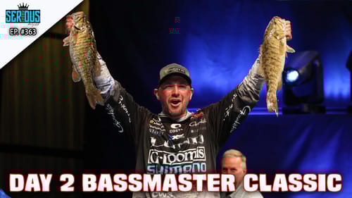 Day 2 of the 2023 Bassmaster Classic with HUNTER SHRYOCK