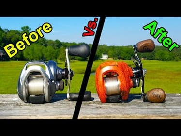 Before Vs. After CUSTOM PAINTED Fishing Reels!