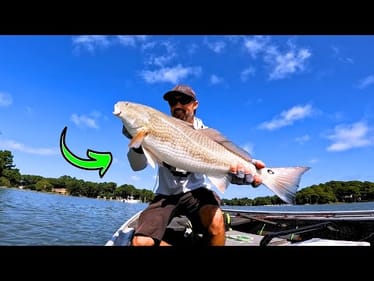 Catching BIG REDFISH Around DOCKS!!! || Inshore Fishing